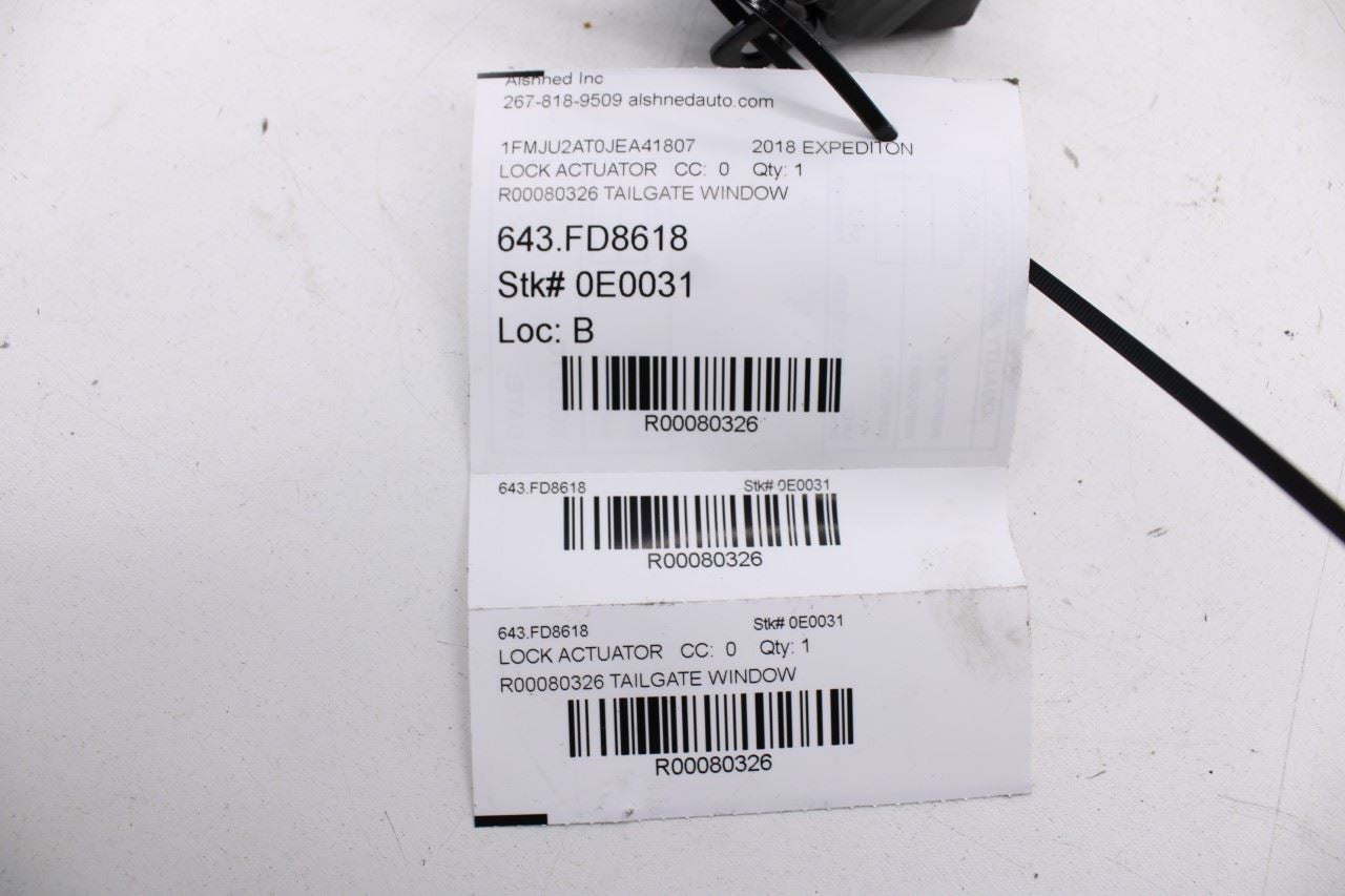 2018-2024 Ford Expedition Limited Rear Liftgate Glass Lock Latch JL1A-7843282-AA - Alshned Auto Parts