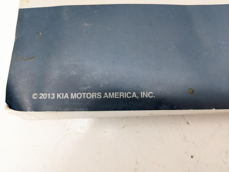 2013 Kia Soul Owners Manual with Case A2KO-EU2DE OEM - Alshned Auto Parts