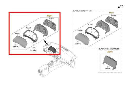 20-22 Hyundai Sonata SE Speedometer Gauge Instrument Cluster 45K Mileage *ReaD* - Alshned Auto Parts