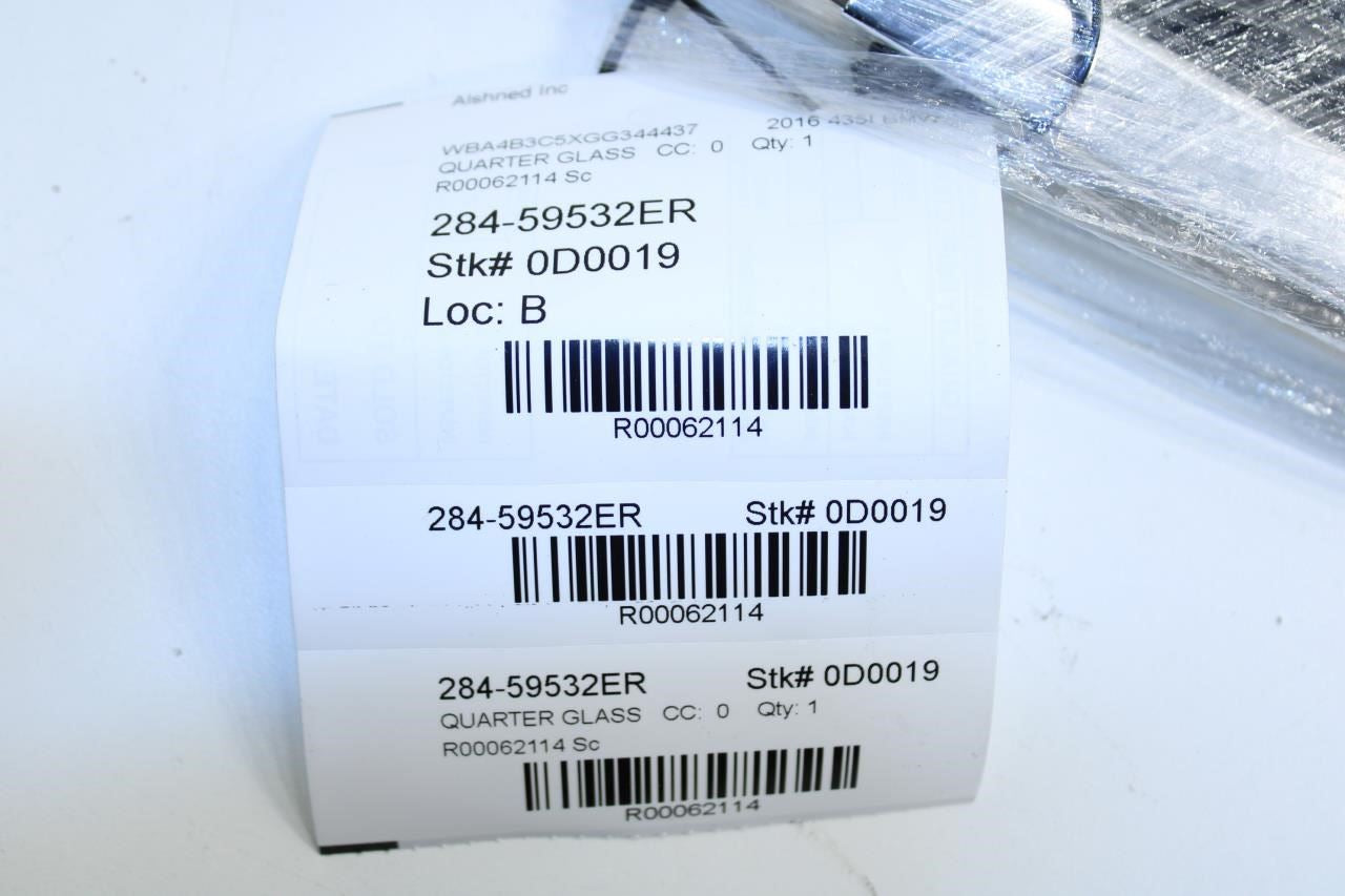 2015-2016 BMW 435I Gran Coupe xDrive Rear Right Quarter Window Glass 51377412028 - Alshned Auto Parts