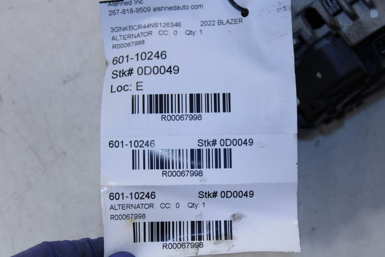 2020-2022 Chevrolet Blazer 2LT 2.0L Alternator Generator 13539730 OEM - Alshned Auto Parts