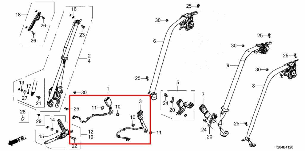2022-26 Honda Civic Sport Front Right and Left Side Seat Belt Buckle Set *ReaD* - Alshned Auto Parts