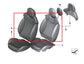 2011-2014 Mini Cooper Front Left Side Seat Upper Cushion 52-10-7-315-521 OEM - Alshned Auto Parts