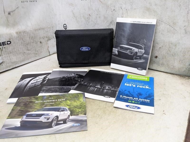 2018 Ford Explorer Owners Manual Set with Case JL2J-19A321-AC OEM - Alshned Auto Parts