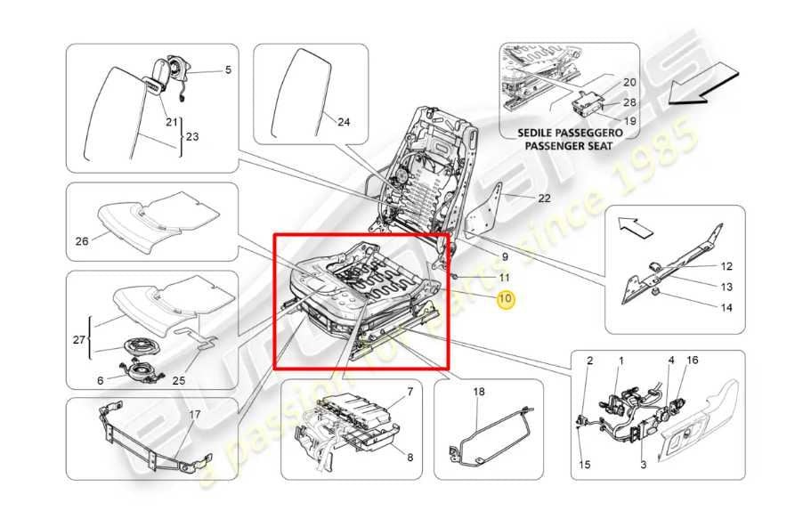 14-20 Maserati Ghibli Front Left Seat Lower Frame Track w/ Motors 673000229 OEM - Alshned Auto Parts