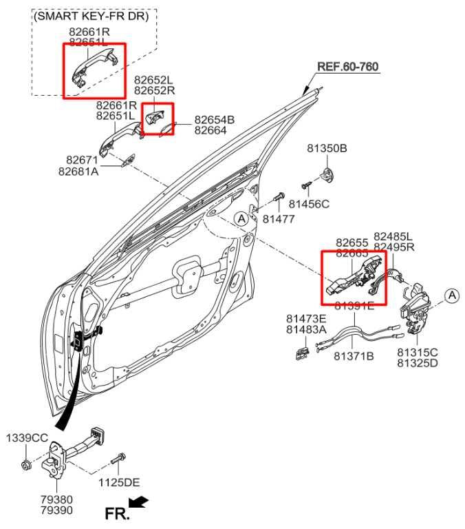 16-20 Kia Optima EX 2.4L Front Driver Left Side Door Exterior Handle 82651D5210 - Alshned Auto Parts
