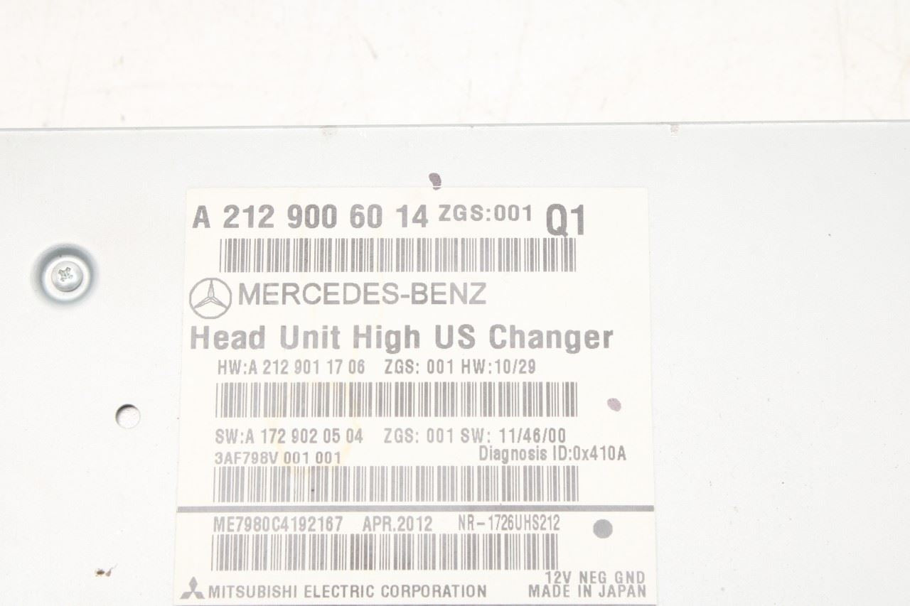 2012 Mercedes-Benz E350 Sport 4Matic Radio Faceplate Control Panel with Receiver - Alshned Auto Parts