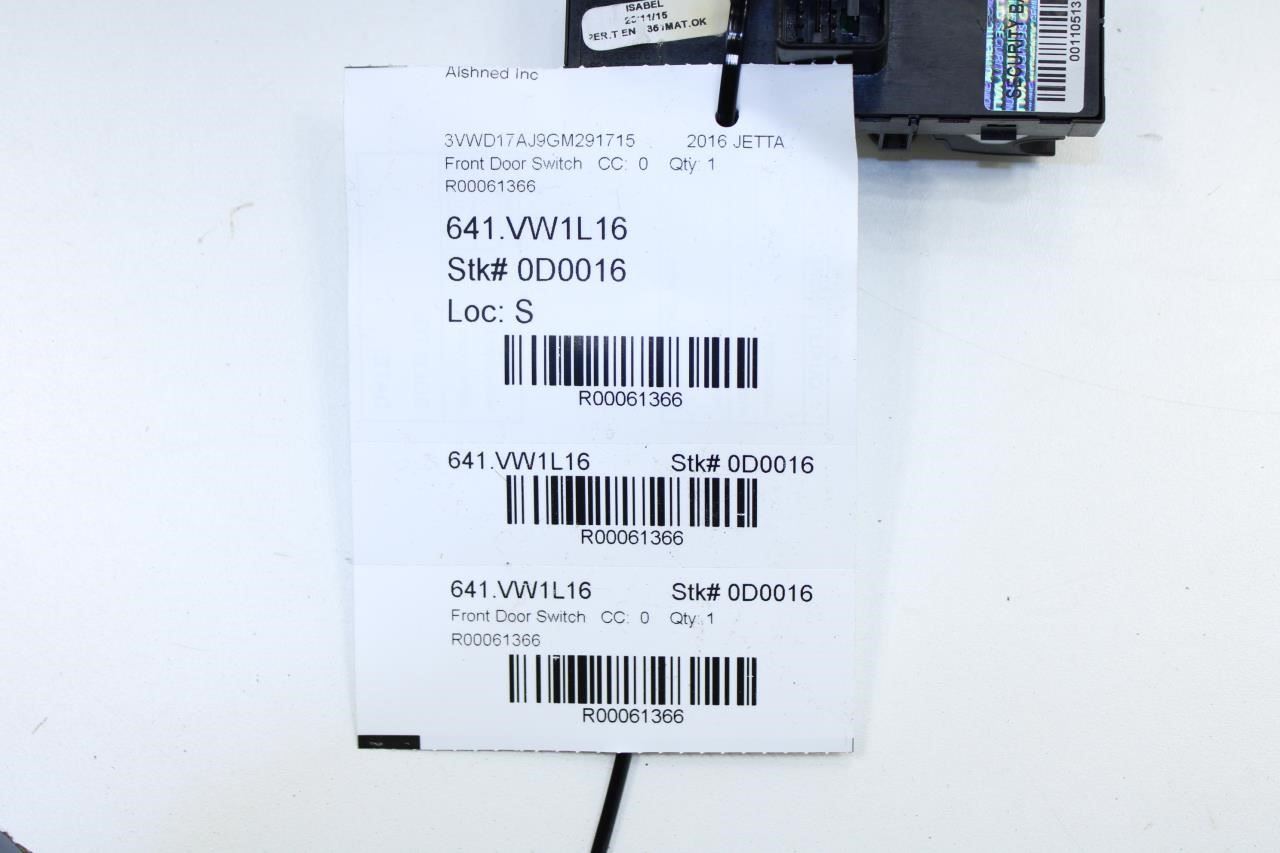 14-18 Volkswagen Jetta Sport FR LH Master Power Window Switch 5K4-959-857-A-XSH - Alshned Auto Parts