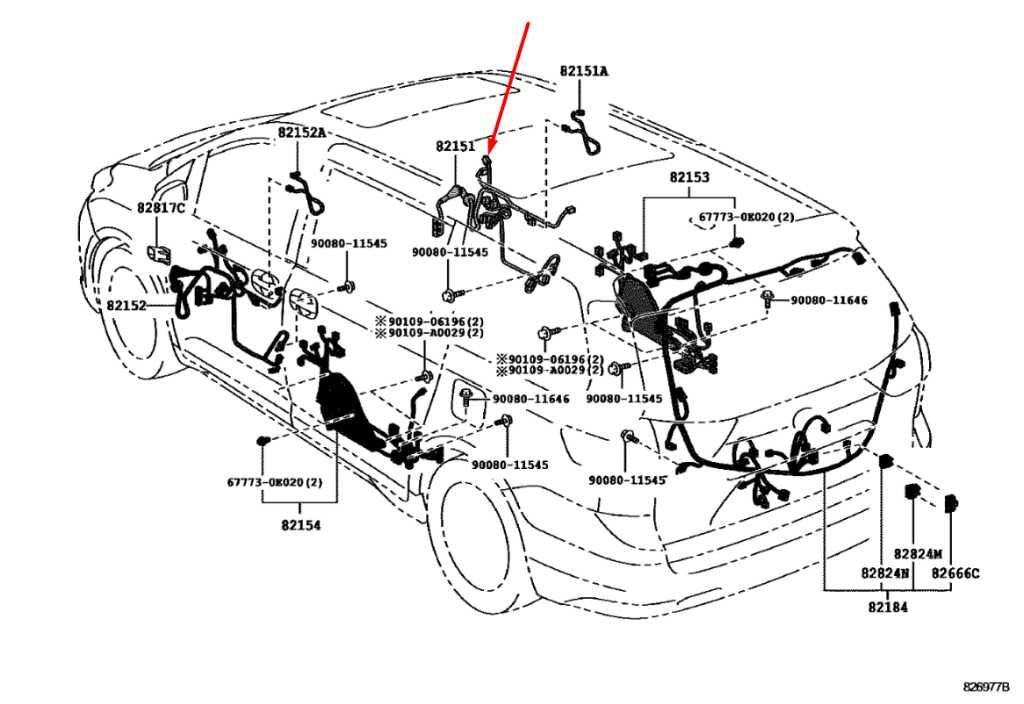 2014-2018 Toyota Sienna LE Front Right Side Door Wire Harness 82151-08180 OEM - Alshned Auto Parts
