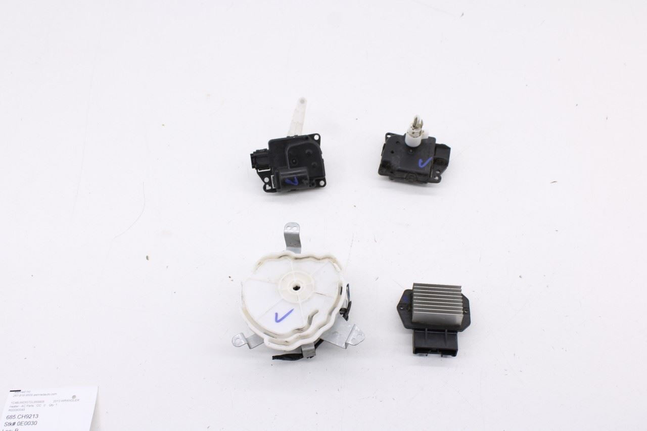 11-17 Jeep Wrangler Unlimited Sport HVAC Blend Door Actuator Set of 3 w Resistor - Alshned Auto Parts