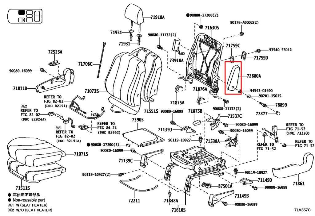 2014-20 Toyota Sienna LE 3.5L FWD Front Passenger Right Side Seat Armrest Cloth - Alshned Auto Parts