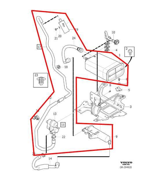 15-16 Volvo S60 T5 Premier 2.0L Fuel Vapor Evaporator Emission Canister w/ Pump - Alshned Auto Parts