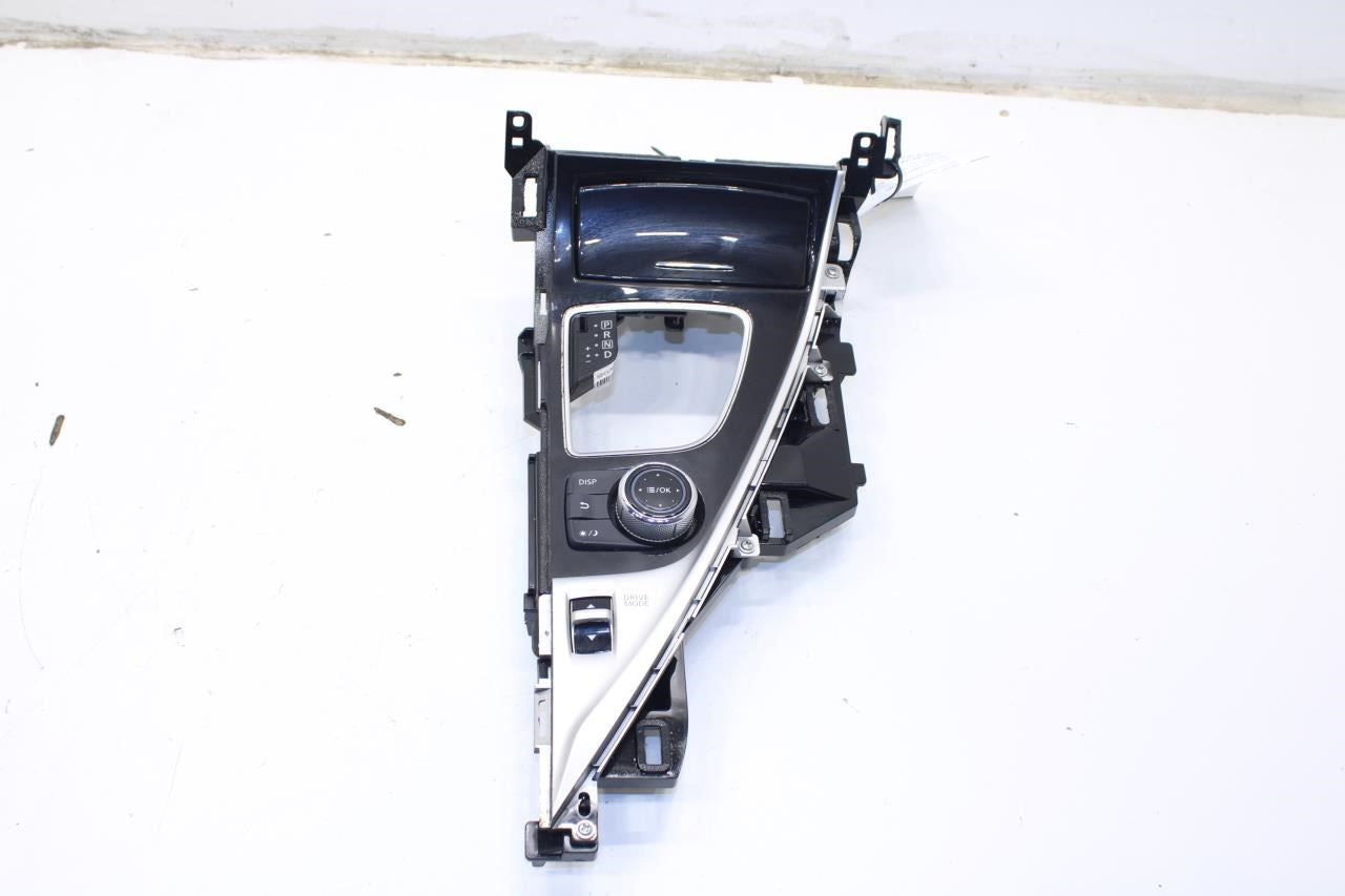 17-20 Infiniti Q50 Luxe RWD Console Shifter Trim Panel w/ Switch 96941-6HJ1C OEM - Alshned Auto Parts