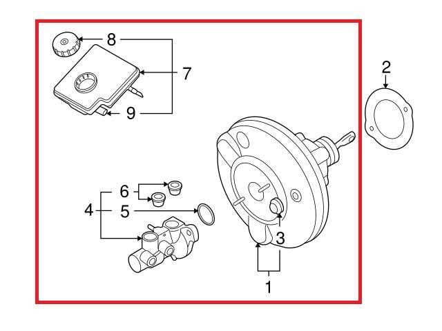 2010-16 Mini Countryman Cooper S Power Brake Booster and Master Cylinder 68635411
