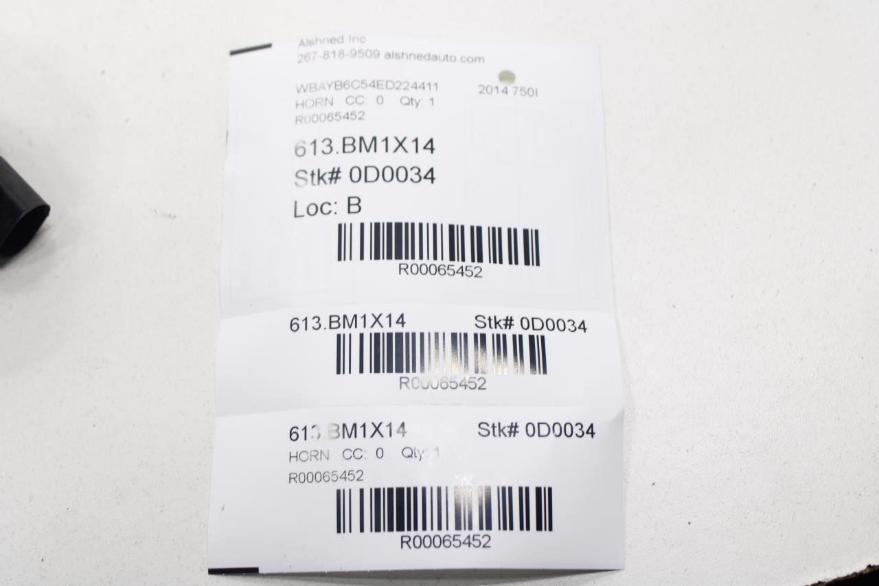2010-2015 BMW 750I xDrive High and Low Note Horn 61-33-7-284-482 OEM - Alshned Auto Parts