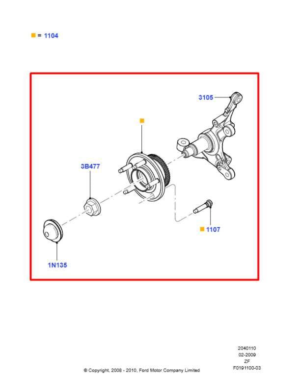 10-14 Ford Mustang Premium Conv V6 4.0L RWD Front Left Side Spindle Knuckle Hub - Alshned Auto Parts