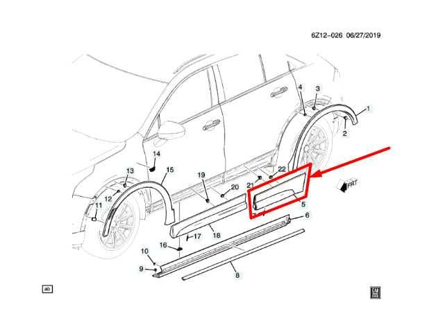 2019-2025 Cadillac XT4 Premium Rear Left Door Exterior Lower Molding 84506782 - Alshned Auto Parts