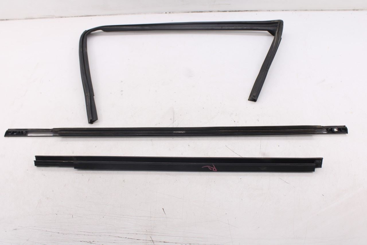 2010-20 Dodge Grand Caravan SXT Rear Left Door Window Run Channel Trim Belt Set3