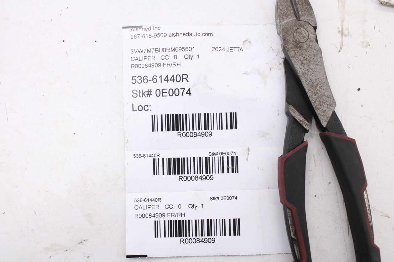 2019-2026 Volkswagen Jetta SE FWD Front Right Disc Brake Caliper 8V0-615-12416