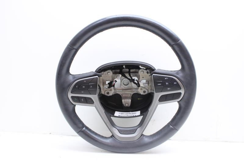 18-20 Jeep Cherokee Steering Wheel Leather w/ Control Buttons 6BD741A5AC *ReaD* - Alshned Auto Parts