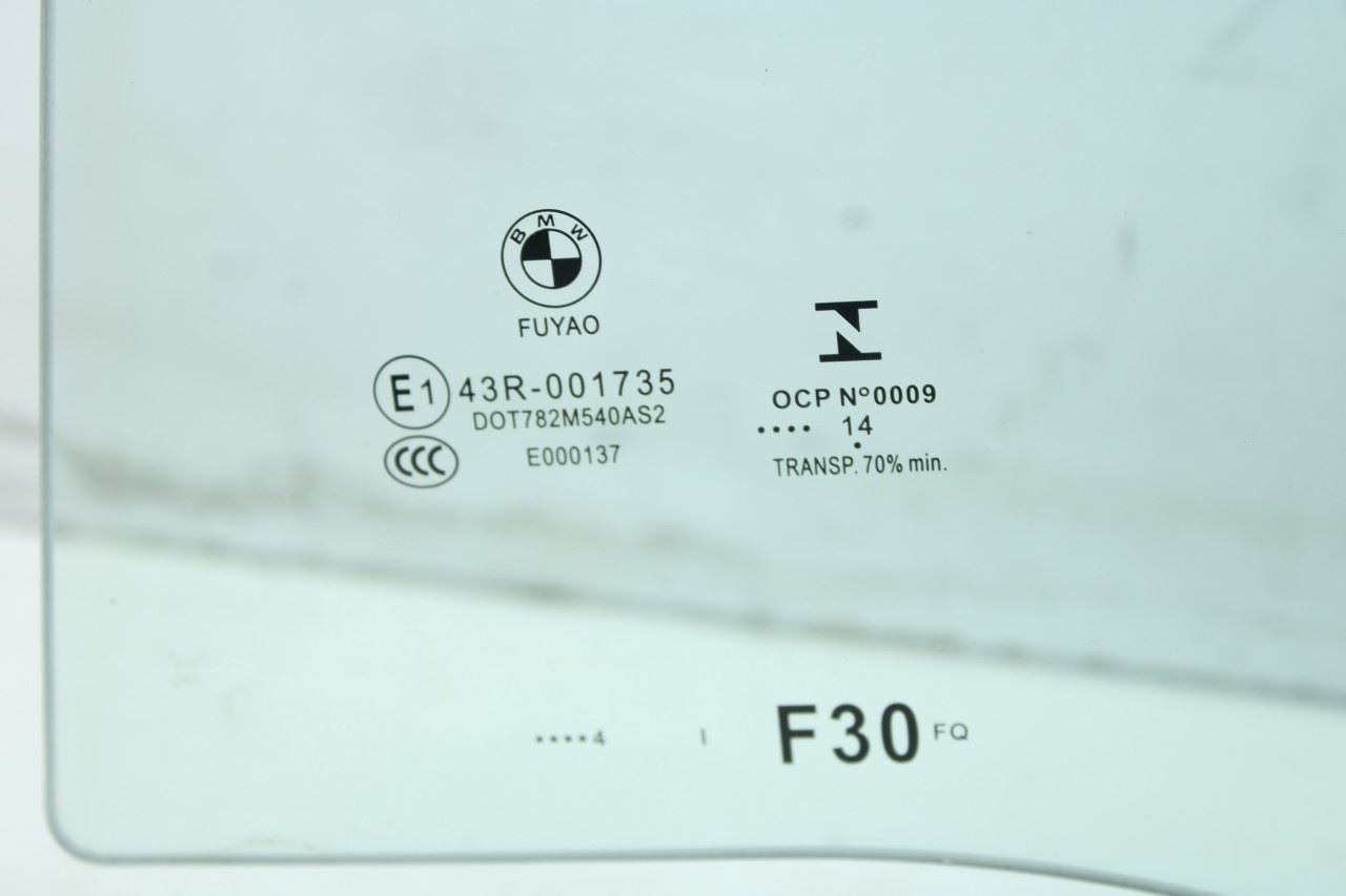 2013-2016 BMW 328I xDrive SULEV Rear Left Side Door Window Glass 51357259819 OEM - Alshned Auto Parts