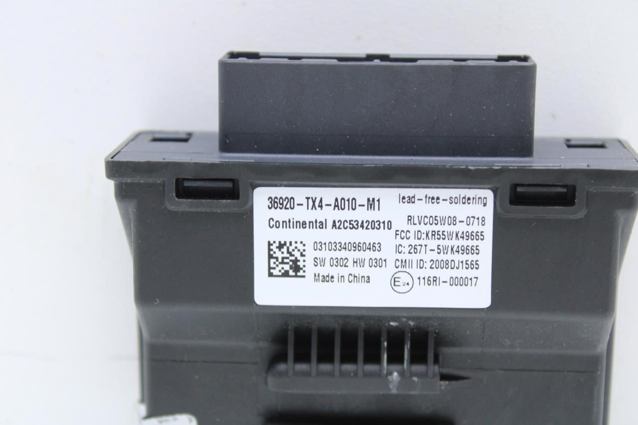 13-15 Acura RDX Keyless Theft Locking Ignition Control Module 36920-TX4-A010-M1 - Alshned Auto Parts