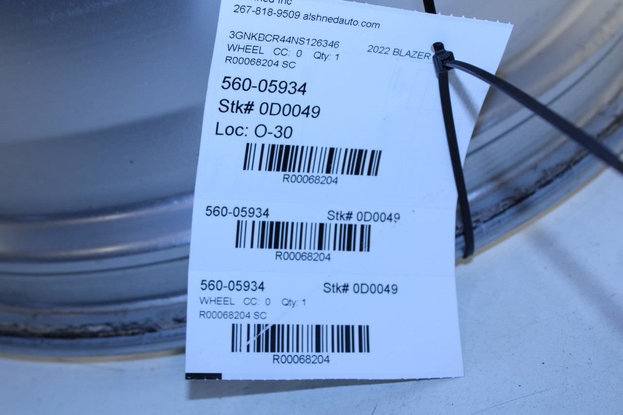 2019-2022 Chevrolet Blazer 2LT Aluminum Wheel R18x8.0J IS50 12 Spoke 42497175 - Alshned Auto Parts