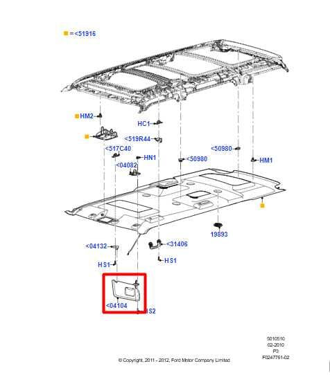 13-19 Ford Flex Front Left Side Sun Visor w/ Illuminated Mirror DA8Z-7404105-BA - Alshned Auto Parts