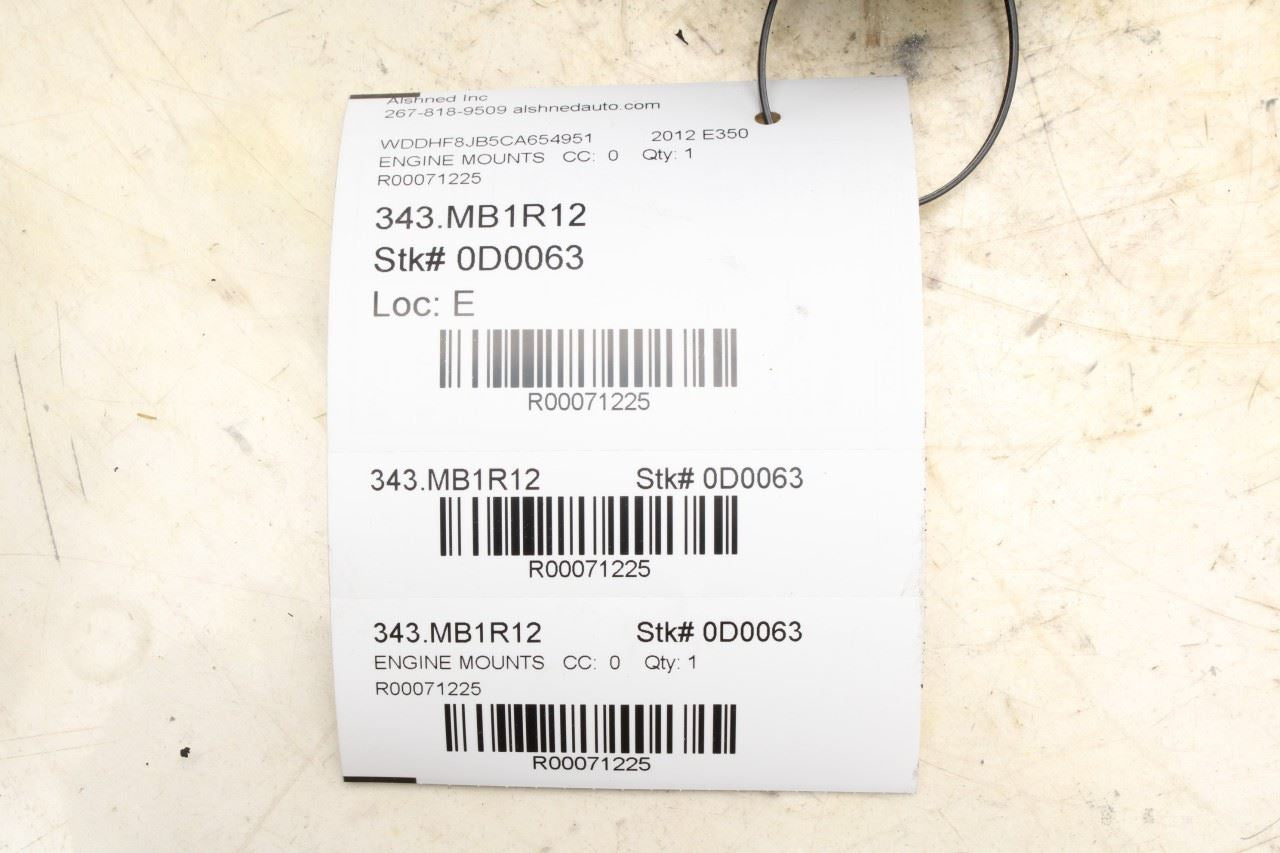 2012-16 Mercedes-Benz E350 Sport 4Matic 3.5L AWD Right Side Engine Mount Bracket - Alshned Auto Parts