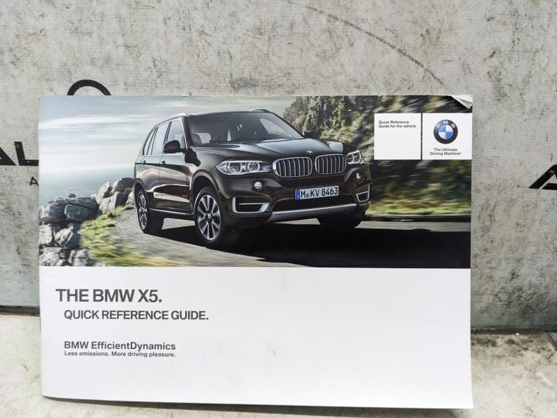 2014 BMW X5 Owners Manual Set with Case 01-40-2-928-198 OEM - Alshned Auto Parts