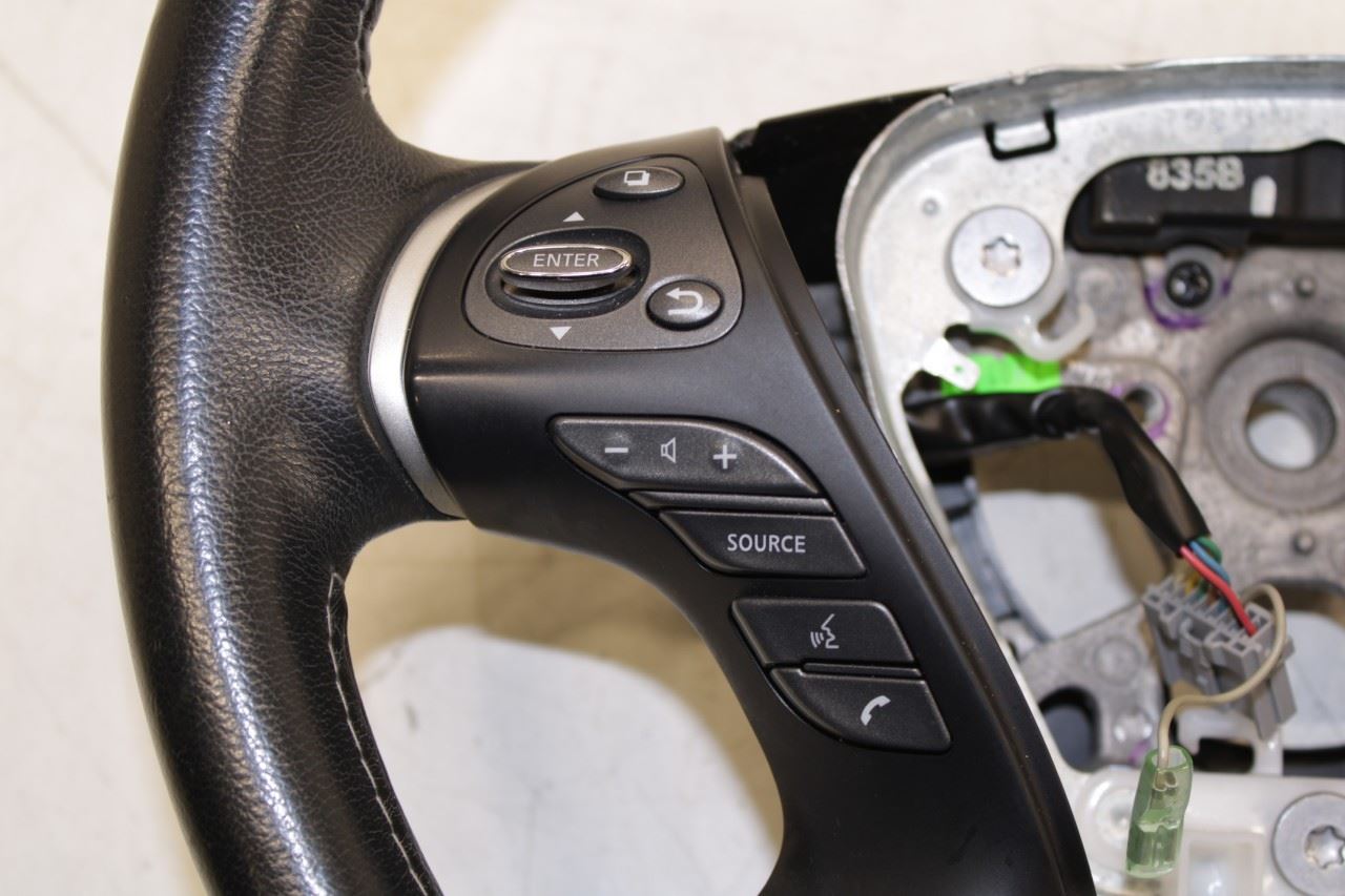 2016-20 Infiniti QX60 3.5L Steering Wheel Leather w/ Control Buttons 48430-9NF5A - Alshned Auto Parts