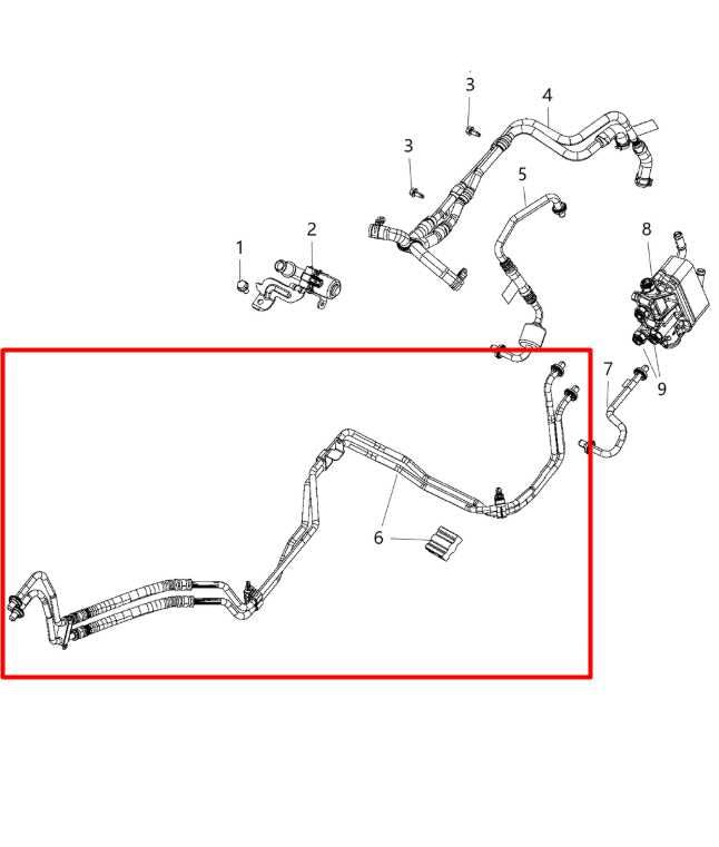 2016-21 Jeep Grand Cherokee Overland 3.6L Auto Transmission Oil Cooler Line Hose - Alshned Auto Parts
