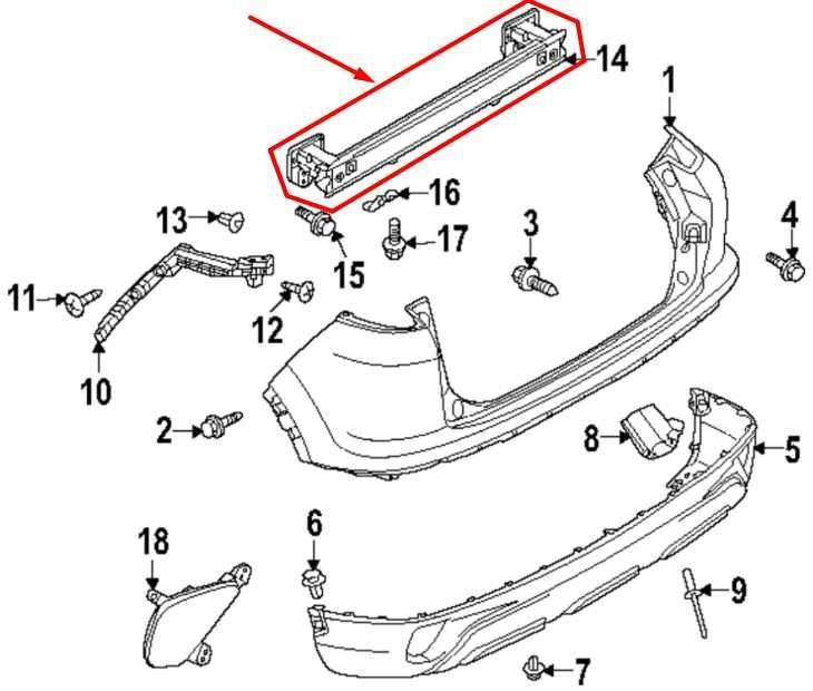 2022-23 Mitsubishi Eclipse Cross Rear Bumper Reinforcement Impact Bar 85032W010P - Alshned Auto Parts