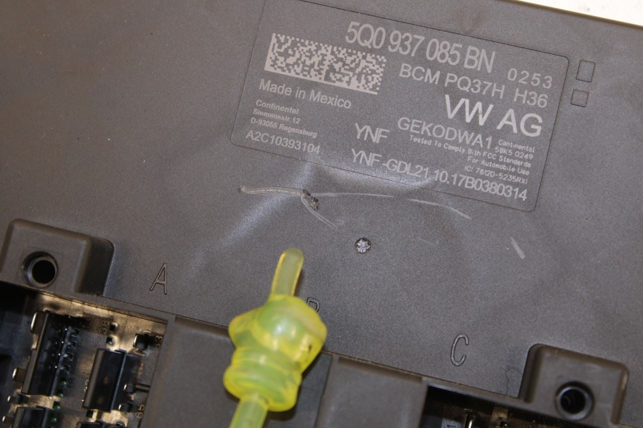 2018-2019 Volkswagen Atlas S Body Computer Control Module BCM BCU 5Q0937085BN - Alshned Auto Parts