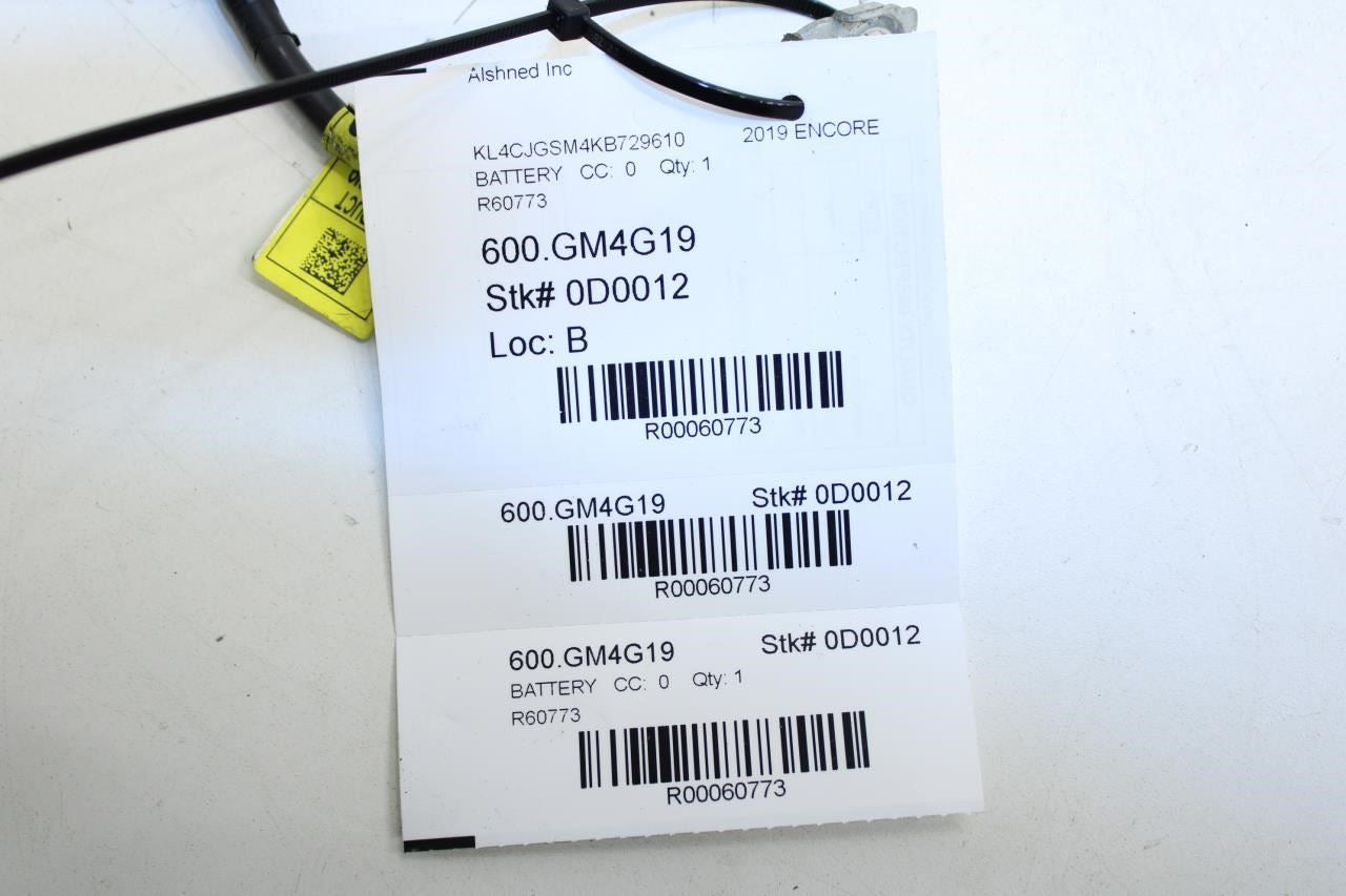 2016-2019 Buick Encore 1.4L Negative Battery Cable w/ Current Sensor 42670997 - Alshned Auto Parts