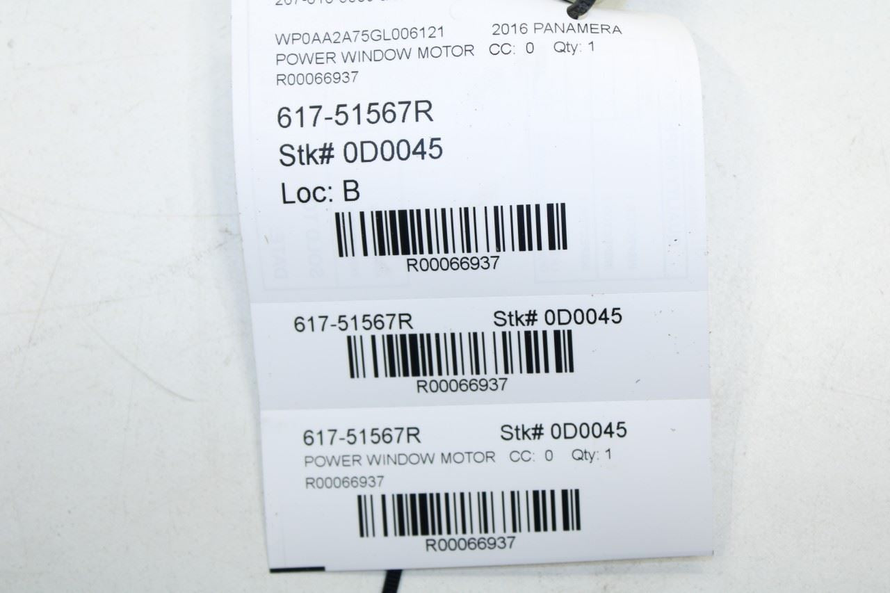 2011-2016 Porsche Panamera 4 3.6L Front Right Side Door Power Window Motor - Alshned Auto Parts
