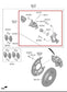 21-26 Hyundai Santa Fe SEL Rear Left Driver Side Brake Disc Caliper 58310-P2A301