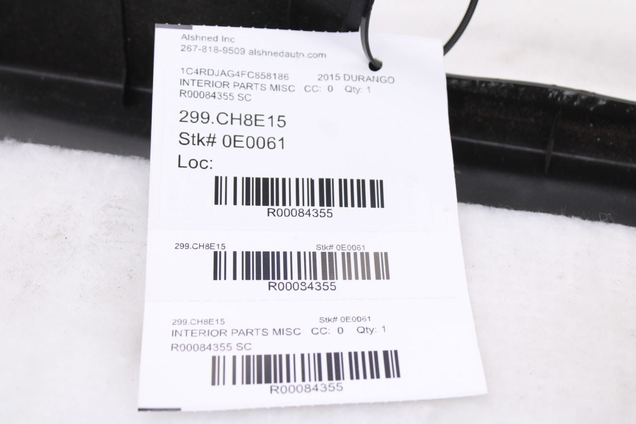 11-26 Dodge Durango SXT Rear Interior Liftgate Lower Trim Cover Panel 5LE61DX9AD16