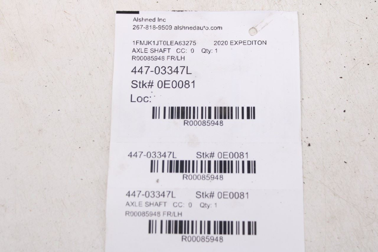 2018-2021 Ford Expedition Max XLT 4x4 Front Left Driver Side CV Axle Half Shaft13