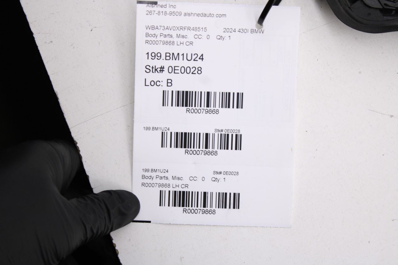 23-25 BMW 430i Gran Coupe xDrive Left B-Pillar Exterior Trim 51137483005 *ReaD* - Alshned Auto Parts