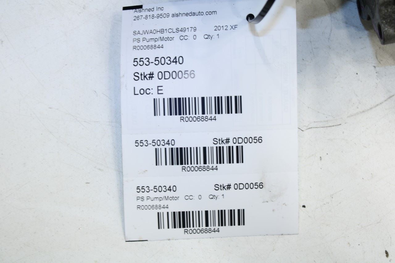 2010-2015 Jaguar XF Portfolio 5.0L Power Steering Pump C2P14021 OEM - Alshned Auto Parts