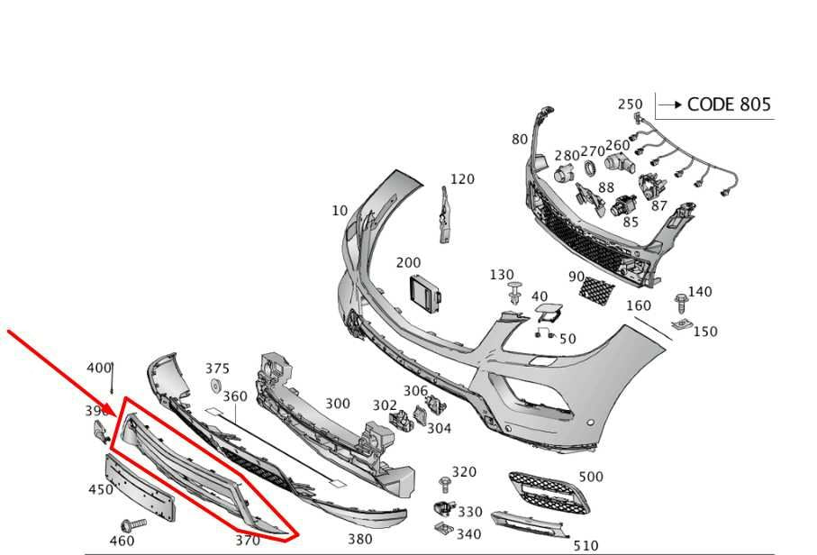 2012-2015 Mercedes-Benz ML350 Front Bumper Lower Trim Panel 166-885-80-25 *ReaD* - Alshned Auto Parts