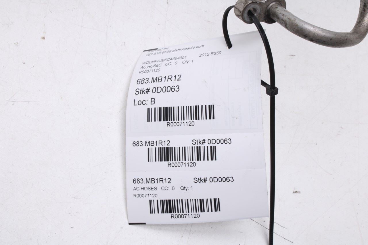 10-16 Mercedes-Benz E350 Sport 4Matic 3.5L AWD AC Conditioning Liquid Line Hose - Alshned Auto Parts