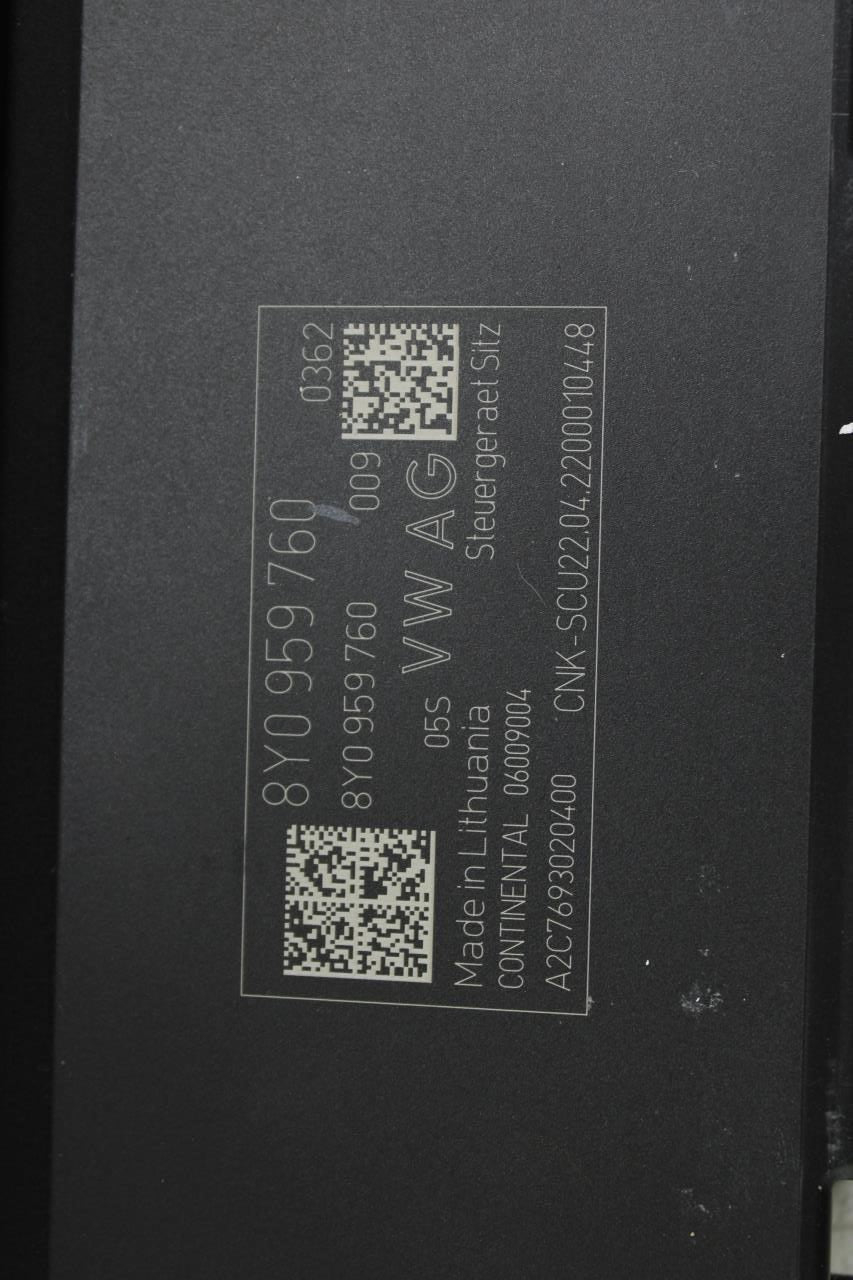 2023 Audi Q3 S Line Front LH Driver Side Memory Seat Control Module 8Y0-959-760 - Alshned Auto Parts