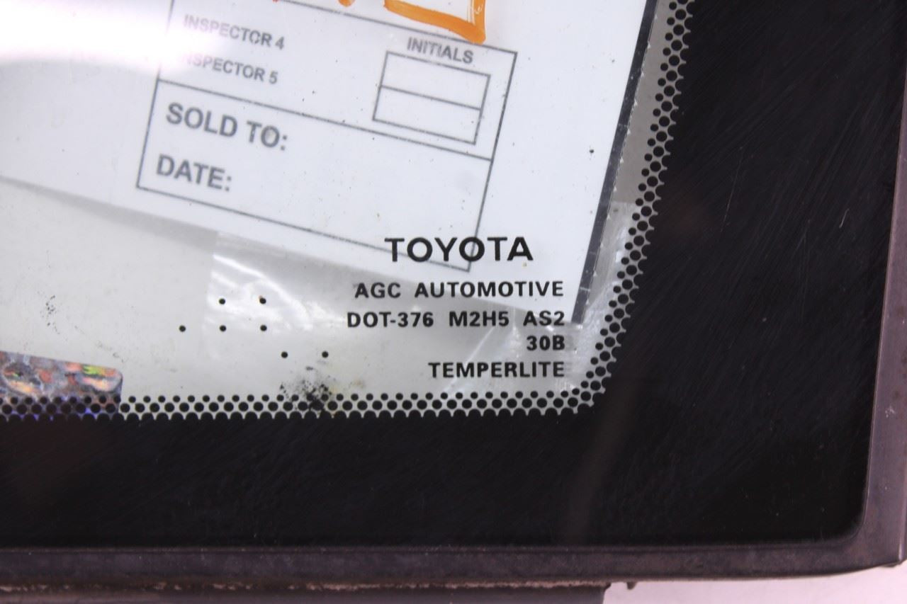 2011-2020 Toyota Sienna LE Front Left Side Door Quarter Vent Fixed Window Glass - Alshned Auto Parts