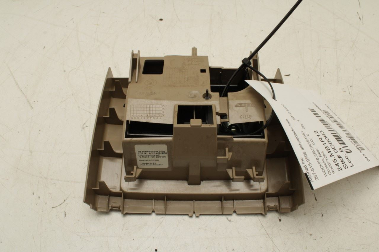 10-16 Mercedes-Benz E350 Sport RR Center Console Ashtray Storage w/ Power Outlet - Alshned Auto Parts