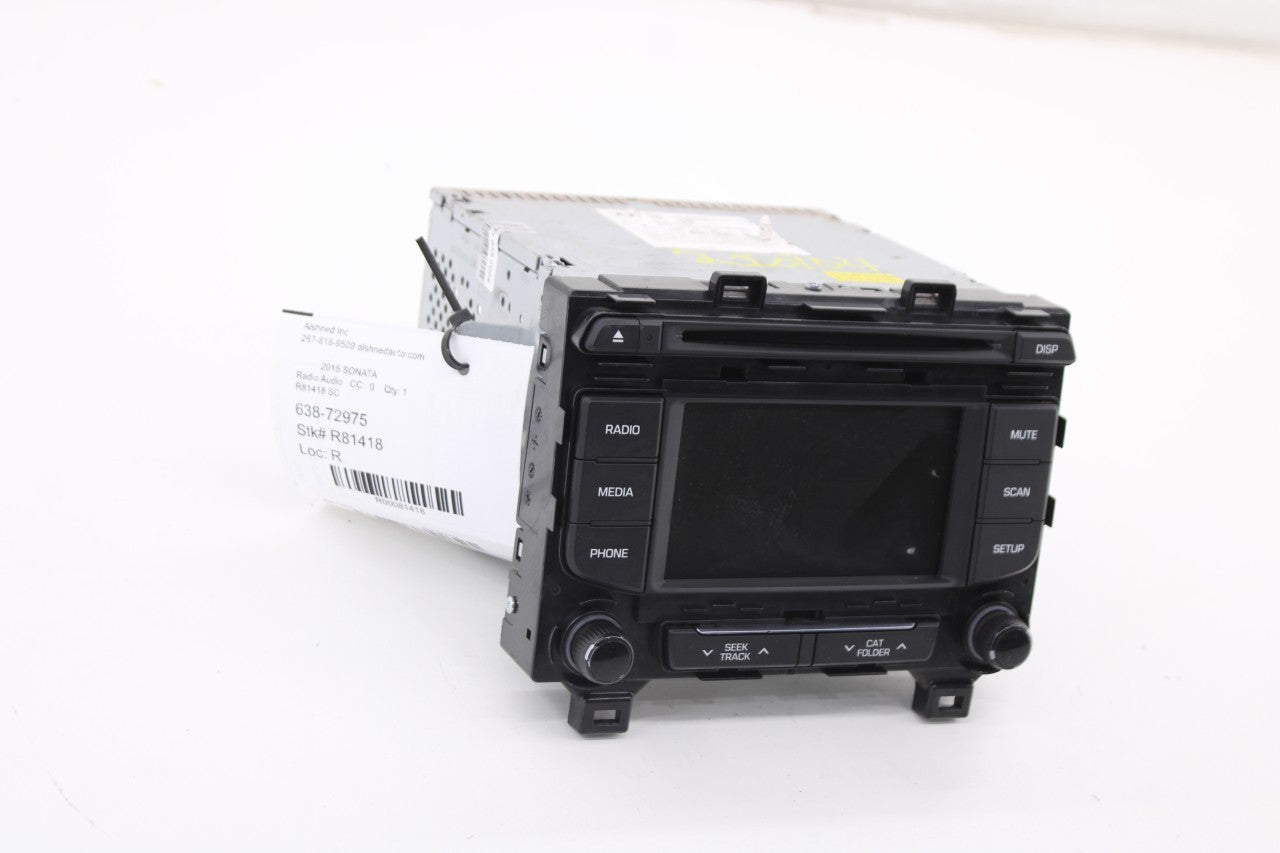 2015-17 Hyundai Sonata CD Player Radio Faceplate Control w Receiver and Display6