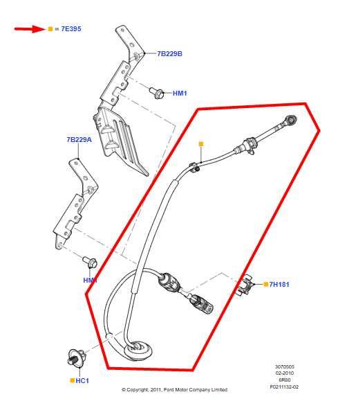 11-16 Ford F250 Super Duty 6.7L Auto Transmission Gear Shift Lever Control Cable - Alshned Auto Parts