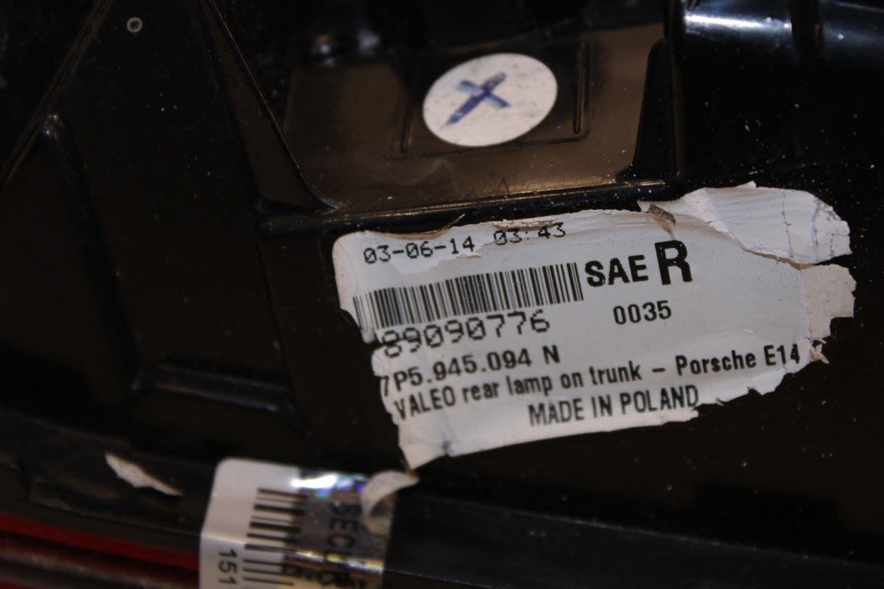 2011-2014 Porsche Cayenne Platinum Rear Right Side Tail Light Lamp 958-945-094-C - Alshned Auto Parts