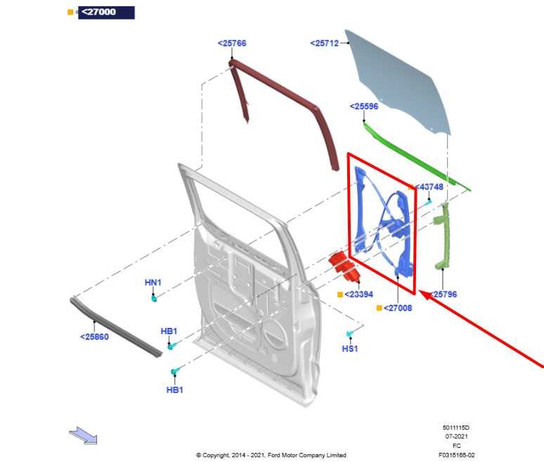 2015-2020 Ford F150 Crew Cab Rear Left Driver Door Window Regulator w/o Motor - Alshned Auto Parts